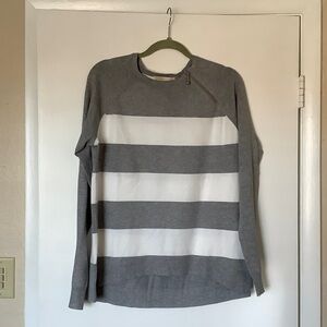 Michael Kors Gray and White Women's Sweater